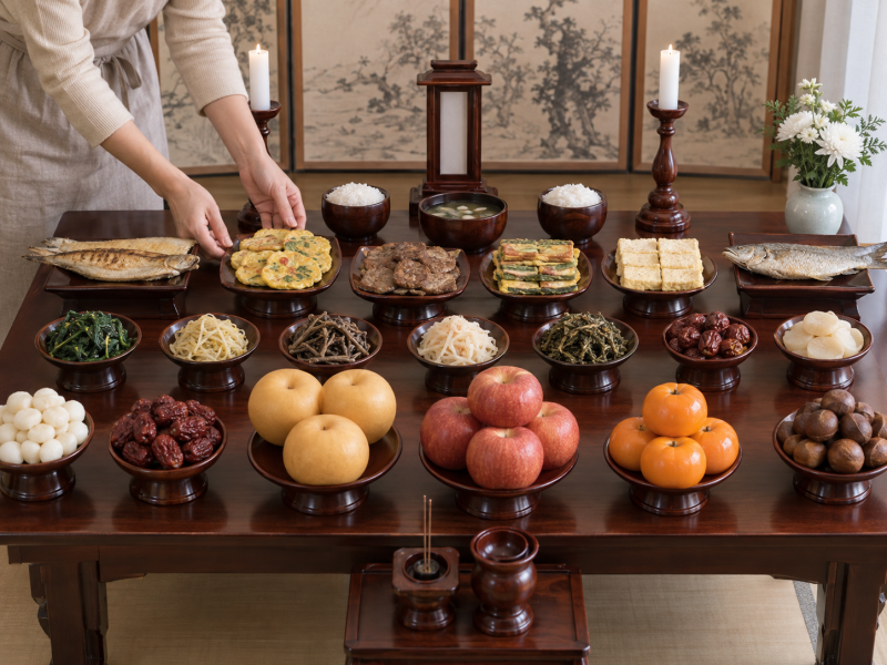 "생선 머리 방향 매번 헷갈려요" 제사상 차리는법 기본 위치 1열부터 5열까지 표준 순서 기준