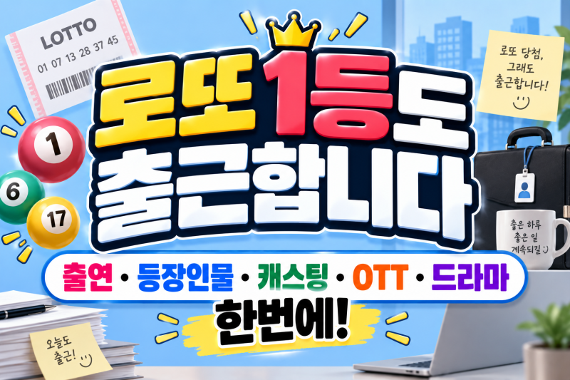 로또 1등도 출근합니다 출연, 등장인물·캐스팅·OTT·드라마 한번에