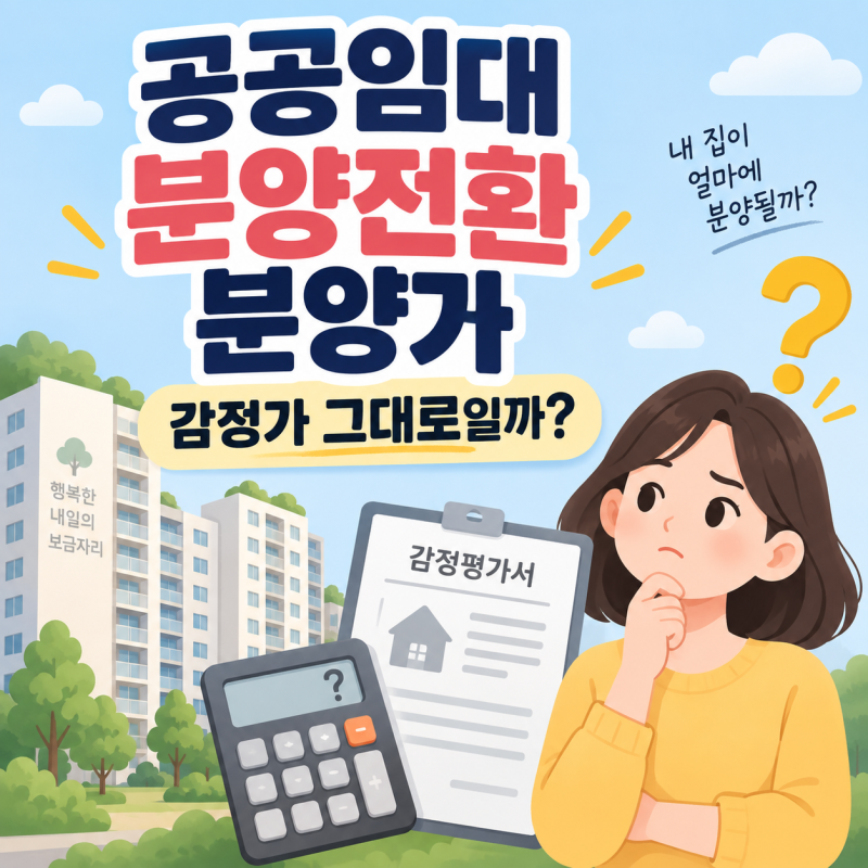 공공임대 분양전환 분양가, 감정가 그대로일까? 가격 산정방법 쉽게 보기