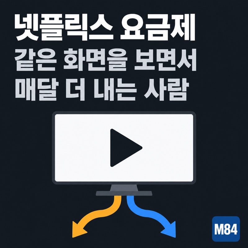 넷플릭스 요금제, 같은 화면을 보면서 매달 더 내는 사람이 있습니다 — 광고형·스탠다드·....