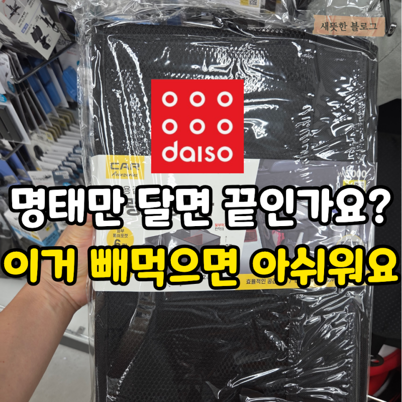 “새 차 뽑았다고 액막이 명태만 달지 마세요” 미리 챙길 다이소 차량용품 추천템 5가지