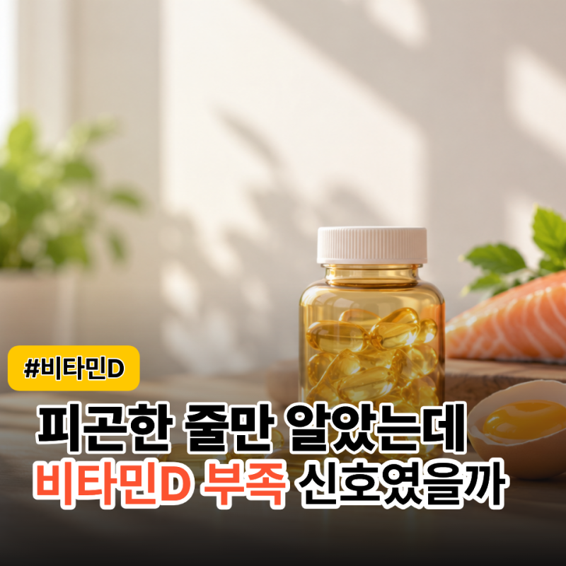 비타민D가 부족했더니 몸에서 먼저 나타난 ‘이 증상’ 검사로 확인해보니
