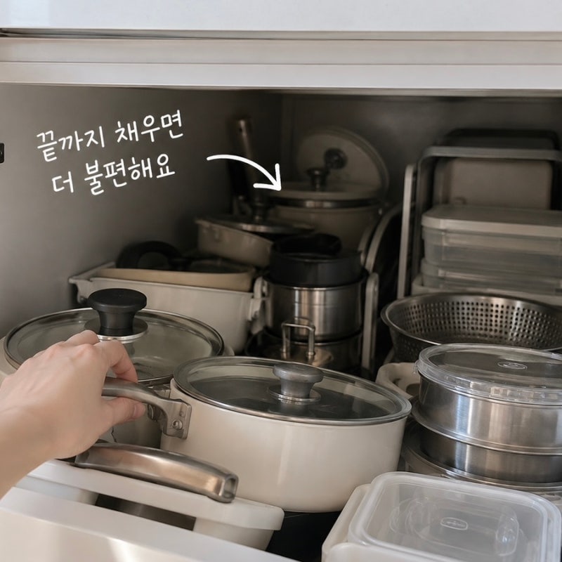 주방 하부장 ‘깊어서 불편하다고?’ 이렇게 정리하면 훨씬 편해요