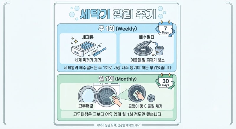 드럼세탁기청소, 빨래냄새의 또다른 원인