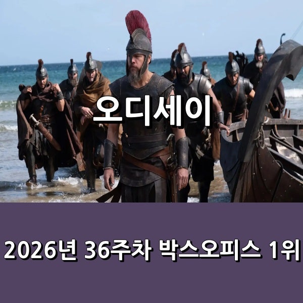 1002만 관객 동원하며 5주 연속 1위 (2026년 36주차 주말 박스 오피스 - 09/04 ~ 09/06)