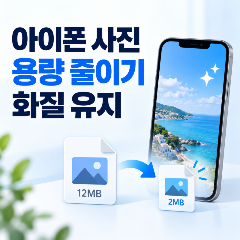 아이폰 사진 용량 줄이면서 화질 유지하는 방법