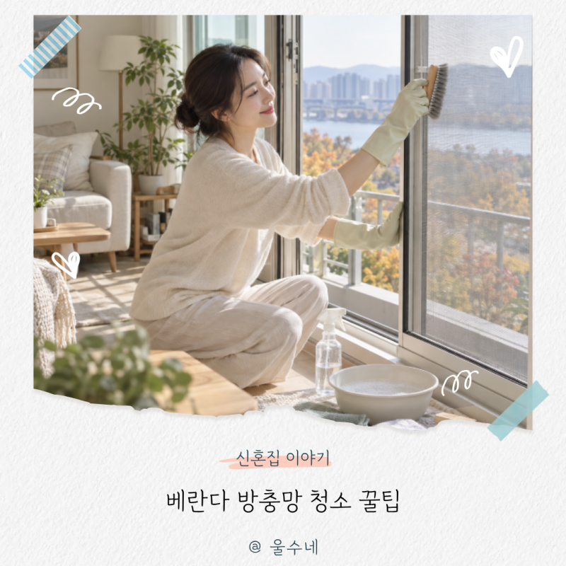 베란다 방충망 청소, “가을 환기 전에 꼭 하세요” 미세먼지 제거 꿀팁 4가지
