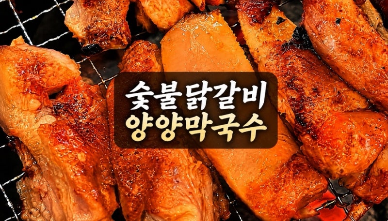 남양주 금남리 숯불닭갈비 맛집 양주cc 근처 현지인 맛집 숯불닭갈비양양막국수