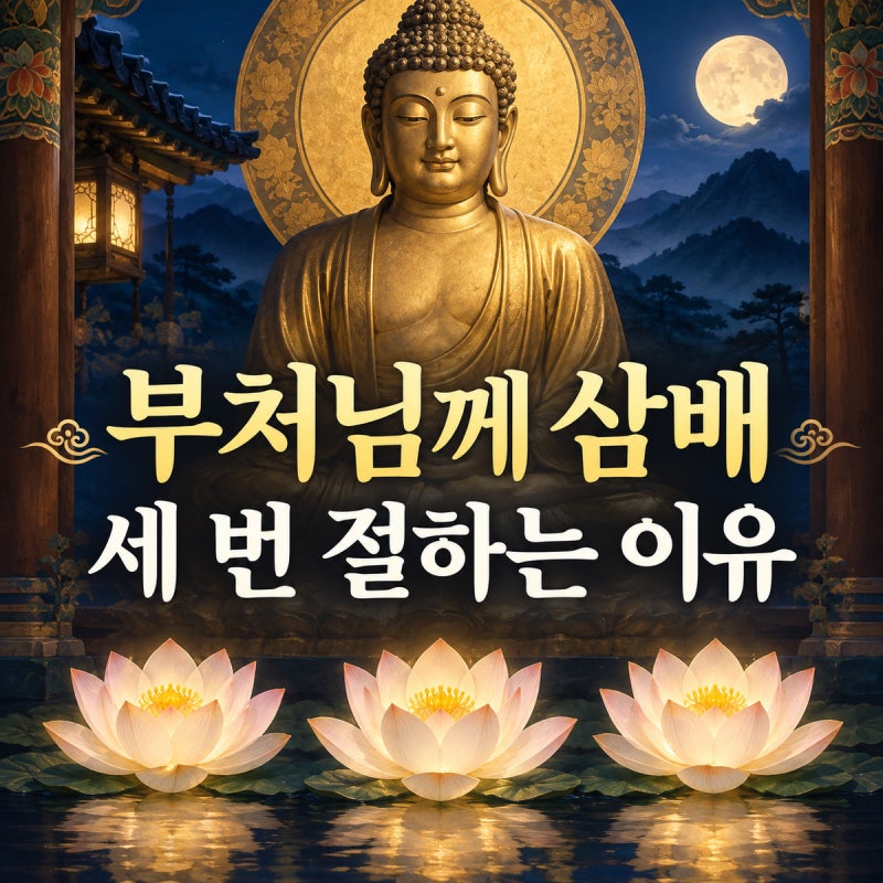 부처님께 삼배를 올리는 이유는 무엇일까?