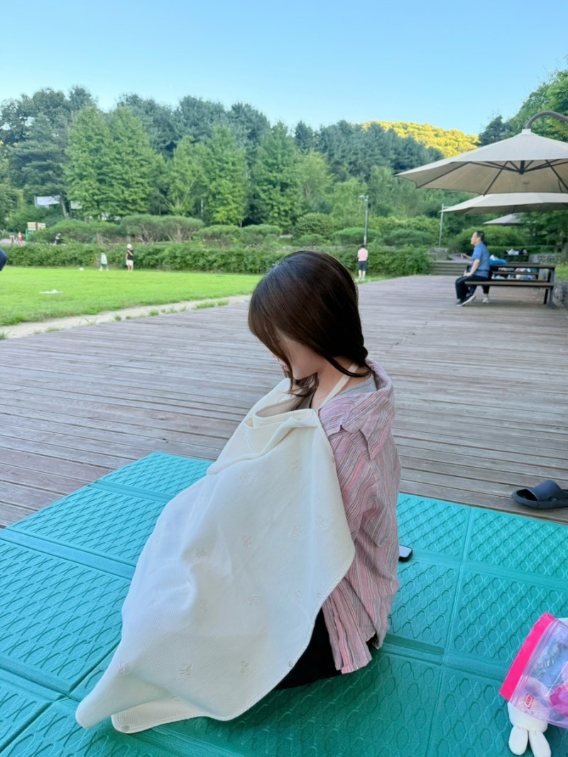 신생아 외출 준비물 추천｜모유수유할 때 유용한 봄달 올인원 블랭킷 | 디자인 추천