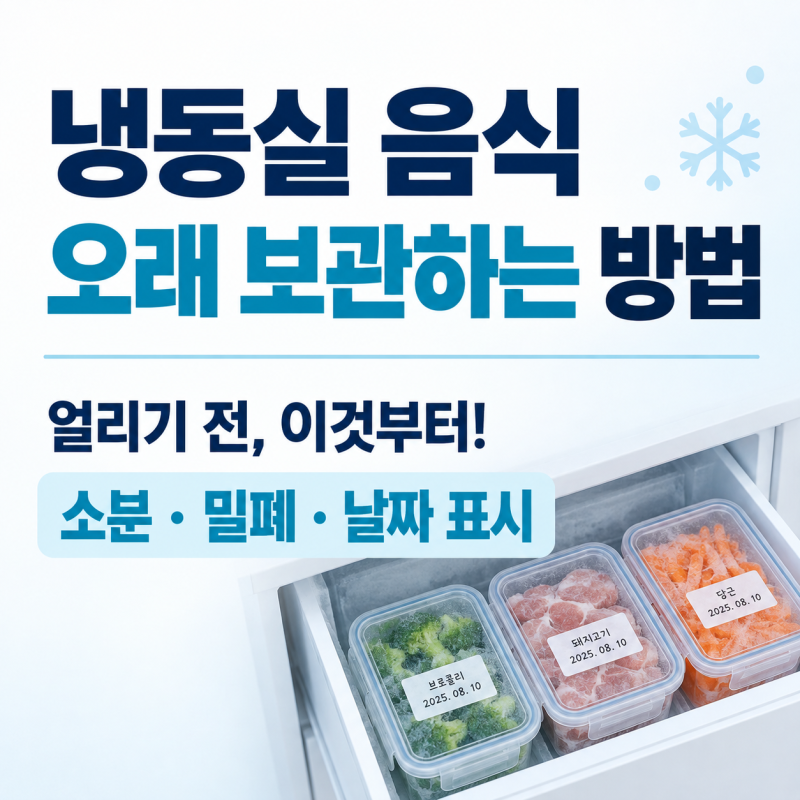 냉동실에 넣기만 하면 끝? 식재료 신선도 2배 살리는 '냉동 보관' 팁