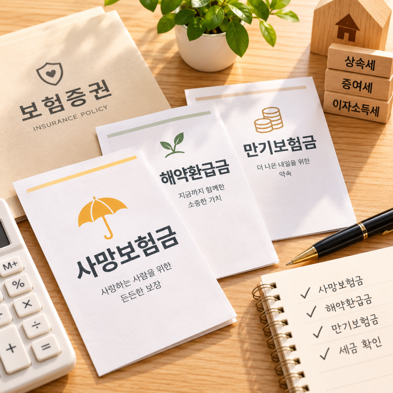 보험금도 세금 낼까? 사망보험금·해약환급금·만기보험금 세금 차이