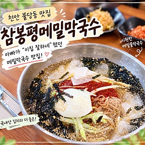 천안 불당동 맛집 “참봉평메밀막국수“, 아빠가 “이집 잘하네” 했던 막국수