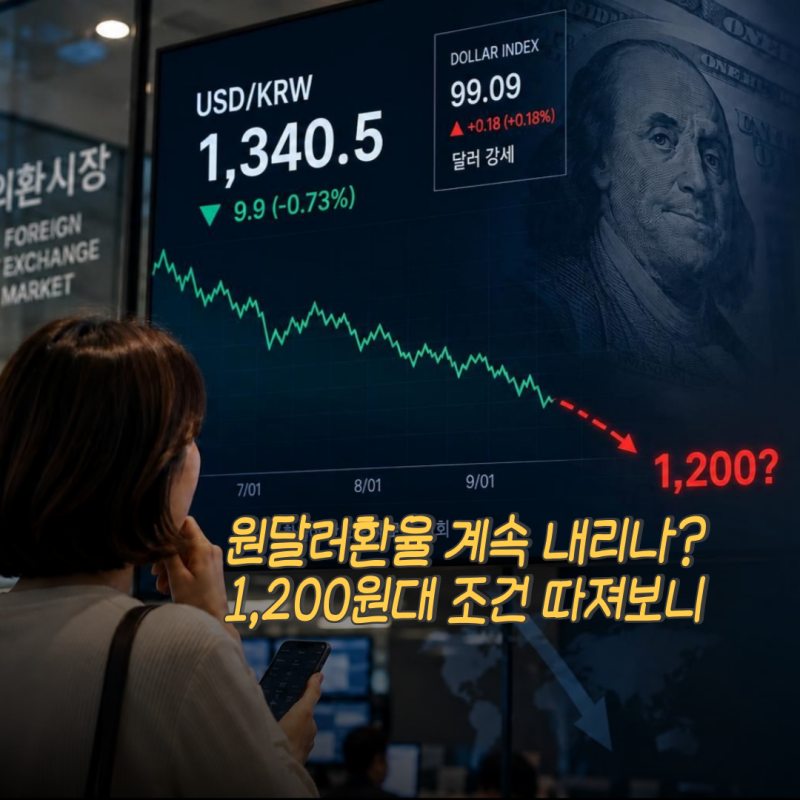 원달러환율, 미국 달러 강세에도 "1200원대 가나" 앞으로 전망은