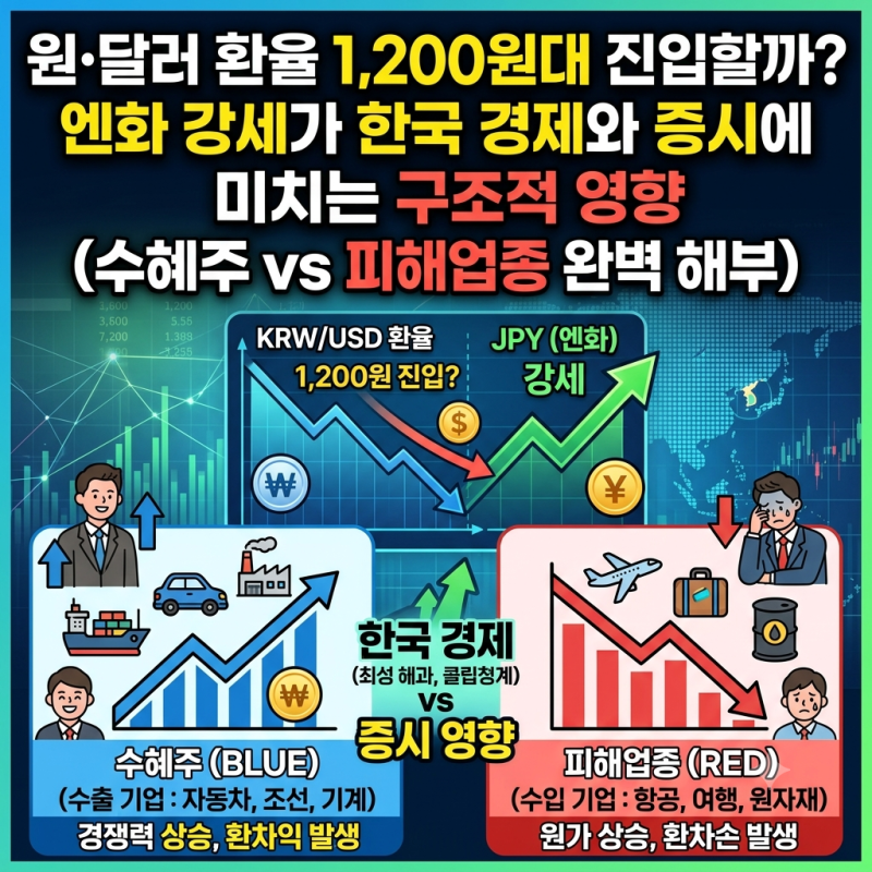 [경제이슈] 원·달러 환율 1,200원대 진입할까? 화 강세가 한국 경제와 증시에 미치는 구조적 ....