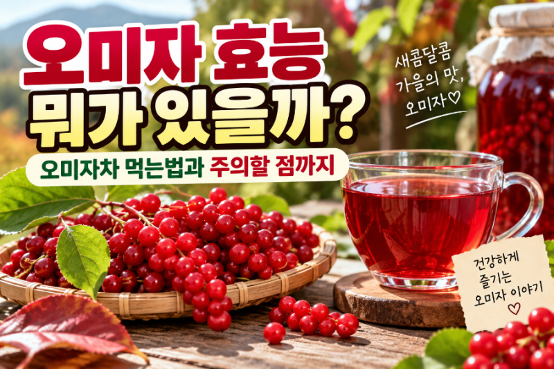 오미자 효능 뭐가 있을까? 오미자차 먹는법과 섭취 전 주의할 점
