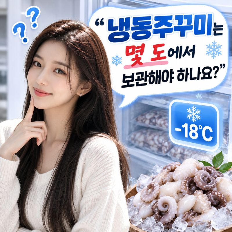 냉동 절단주꾸미 보관방법, 냉동 온도와 가정용 냉동실 보관기간은?