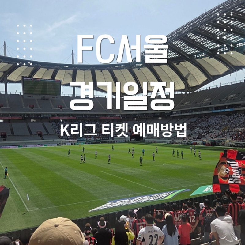 FC서울 경기 일정 및 K리그 티켓링크 예매 방법