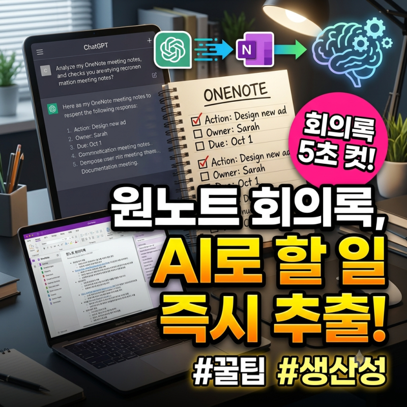 챗GPT에 원노트 연결, 쌓인 회의 메모에서 ‘할 일’을 찾으려면