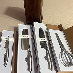 글로벌 나이프? 아니! 쿠자 올스텐 주방 칼세트 & 칼블럭 후기