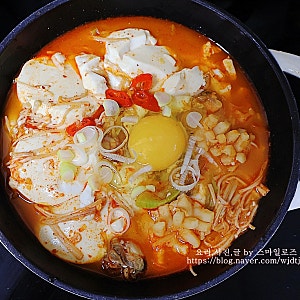 순두부찌개 레시피 해물 순두부찌개 끓이는법