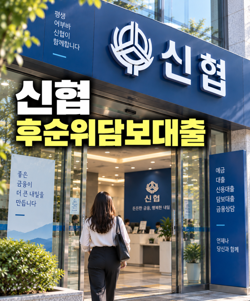 신협후순위담보대출 기존 주담대 있어도 조합별 금리 한도 비교하는법