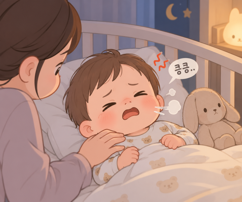 아기 밤에 코막힘 심해지는 이유｜잘 때 더 답답해 보일 때 관리법