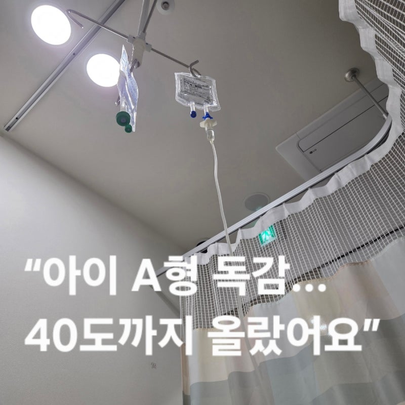 5살 아이 A형 독감 걸린 후기｜40도 고열부터 회복까지