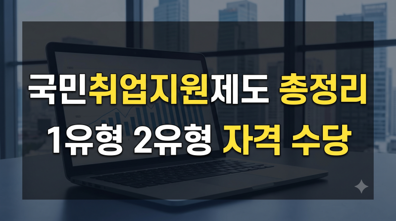국민취업지원제도 1유형 알바, 이 금액 넘기면 수당 전액 박탈? 소득 신고 필수 체크