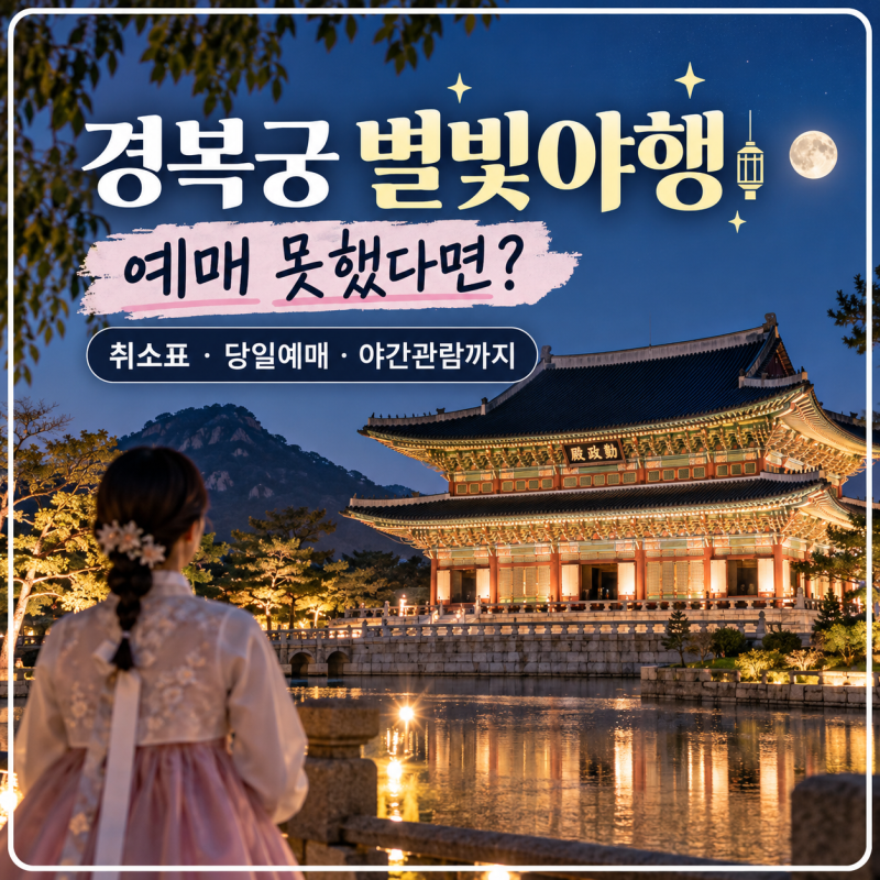 경복궁 별빛야행 예매 못했다면?｜취소표·당일예매·야간관람까지