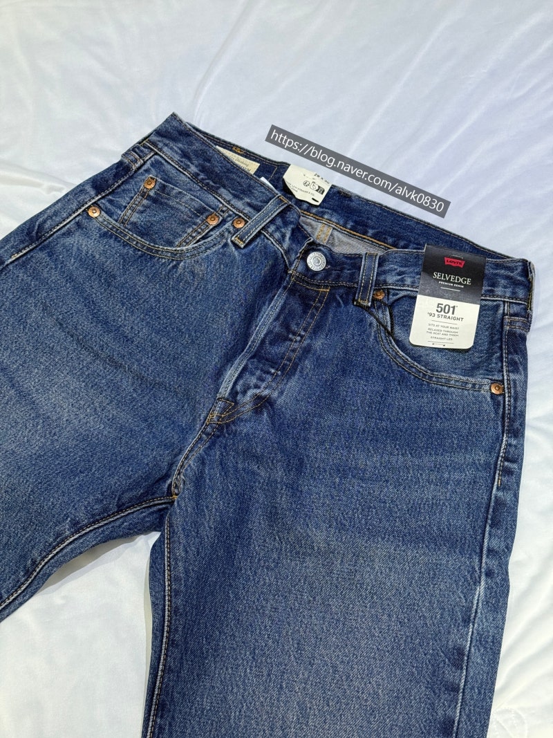 리바이스 501® 93 Straight Fit Selvedge Men's Jeans_Cathedral 798300359