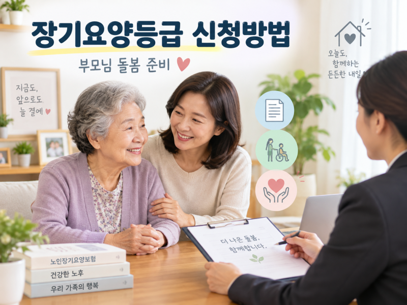 2026 장기요양등급 신청방법｜등급판정 절차·필요서류·기간 정리