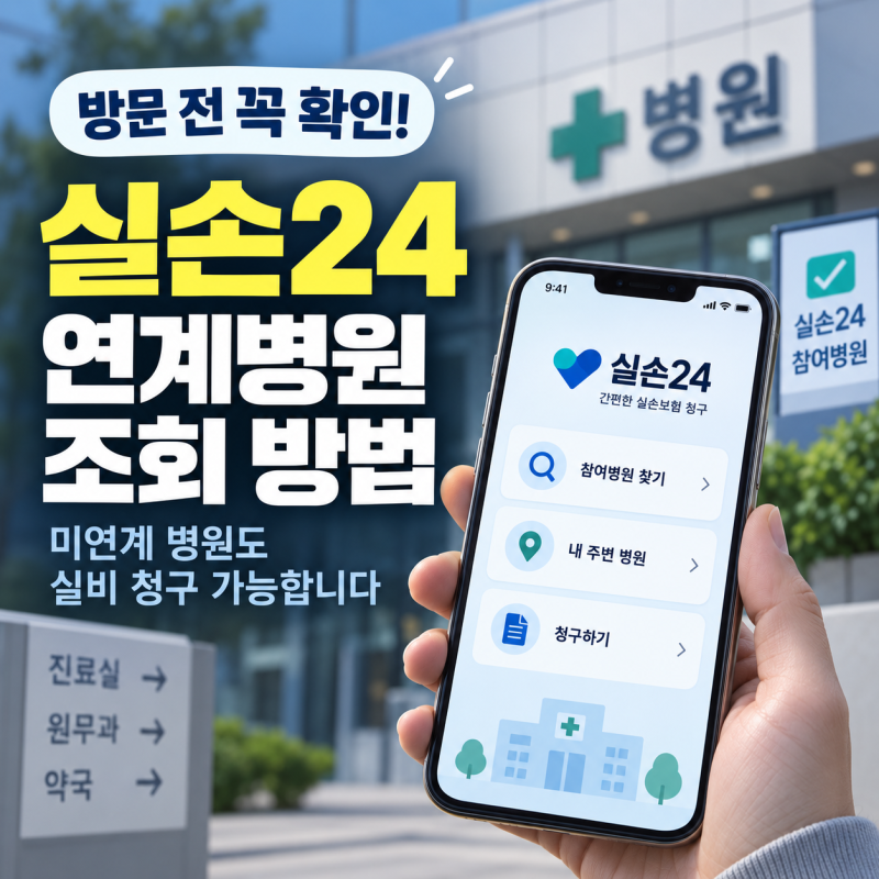 실손24 연계병원 조회 방법과 미연계 의료기관 실비 청구 대처법