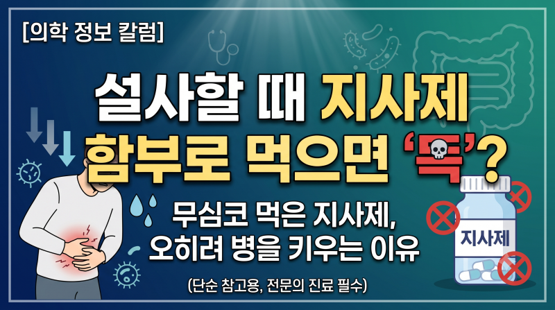 감염성 장염 지사제 복용, 독성 거대결장을 부르는 치명적 실수