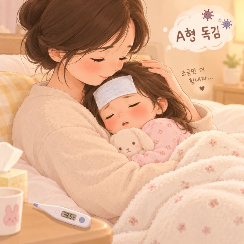 4세 아이 A형 독감 증상 후기, 약 종류, 격리 기간, 어린이집 등원