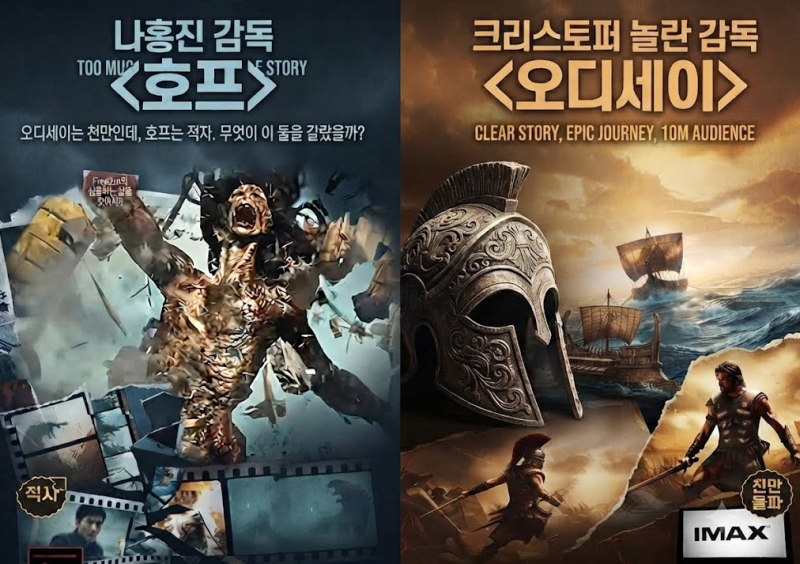 올 여름 기대작 나홍진 '호프 적자', 놀란 '오디세이 천만' 돌파. 결국 관객이 원하는 건 하나!