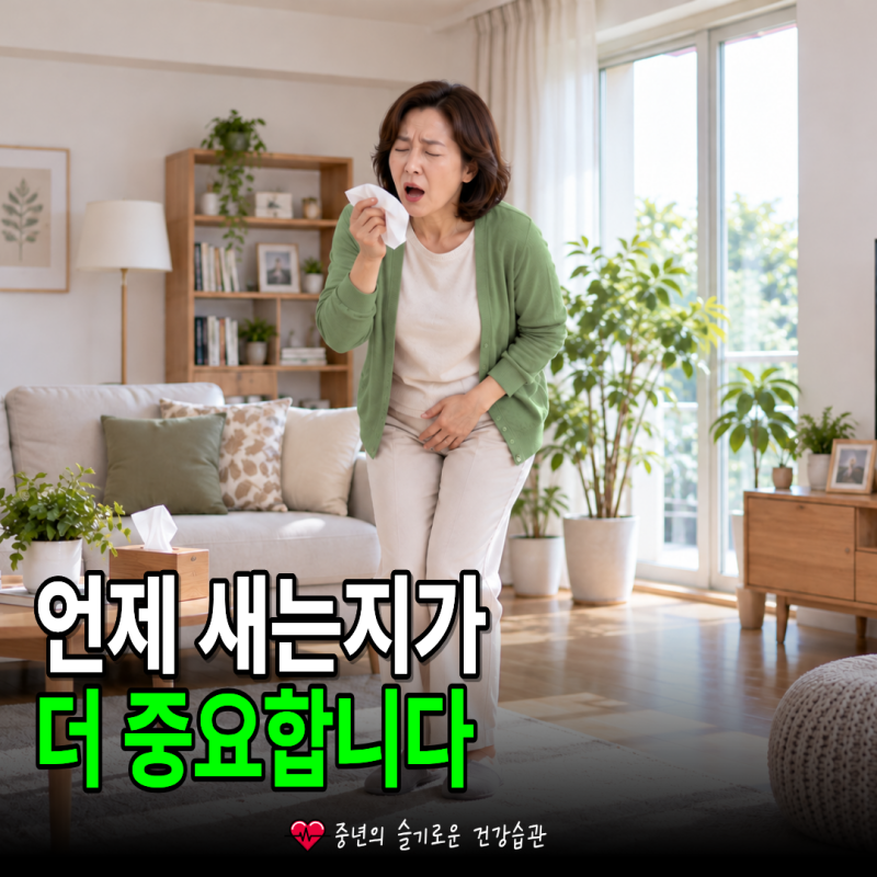 요실금 증상, 기침할 때 새는 것과 갑자기 마려워 새는 것은 다릅니다건강