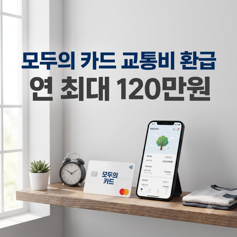 K패스 모두의카드 신청방법 및 일반형 플러스형 비교 연간 120만원 환급 체크카드 추천!