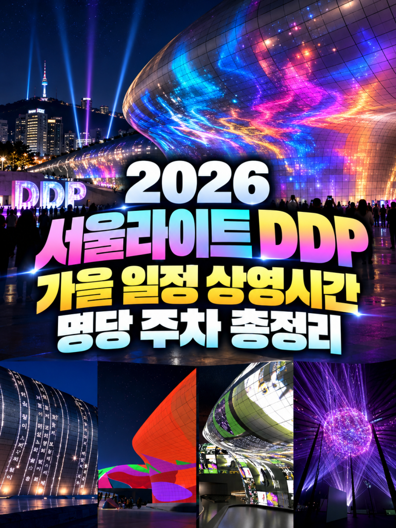 2026 서울라이트 DDP 가을 일정 상영시간 명당 주차 총정리