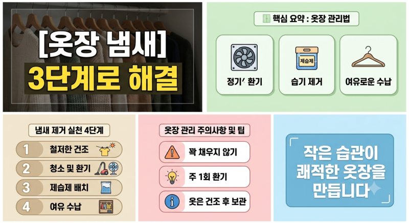 계절 바뀔 때 옷장 서랍 눅눅한 냄새 없애는 소소한 관리법