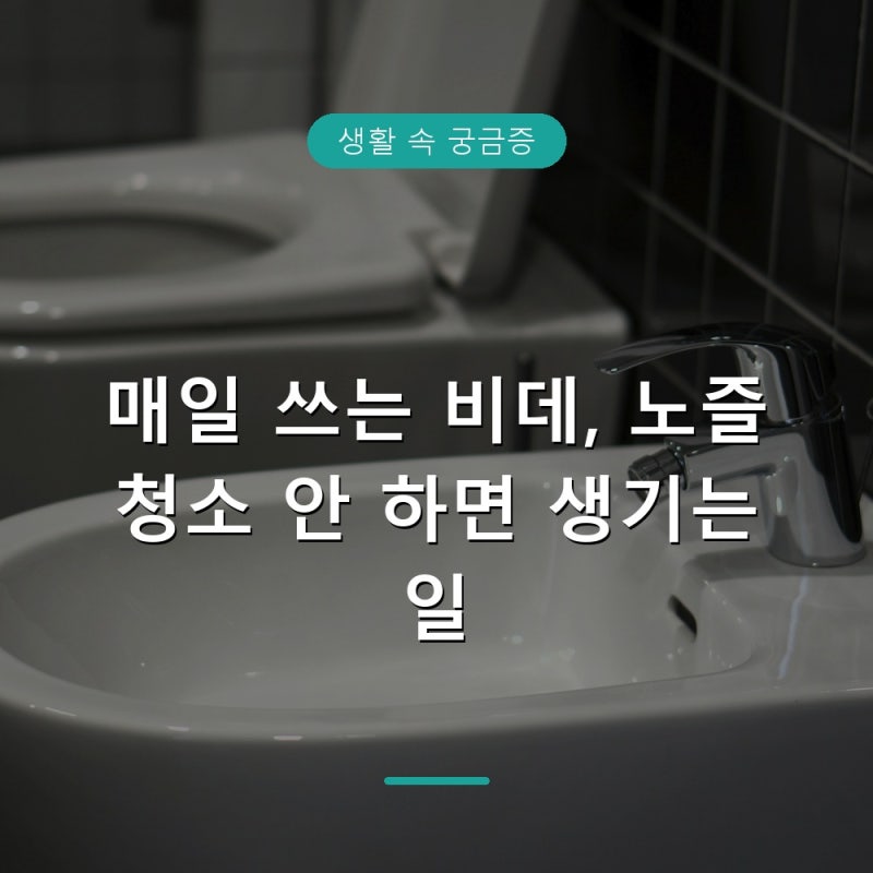 비데 위생관리 체크리스트