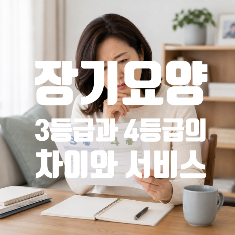 장기요양 3등급과 4등급, 방문요양 이용에서 어떤 차이가 있을까요?
