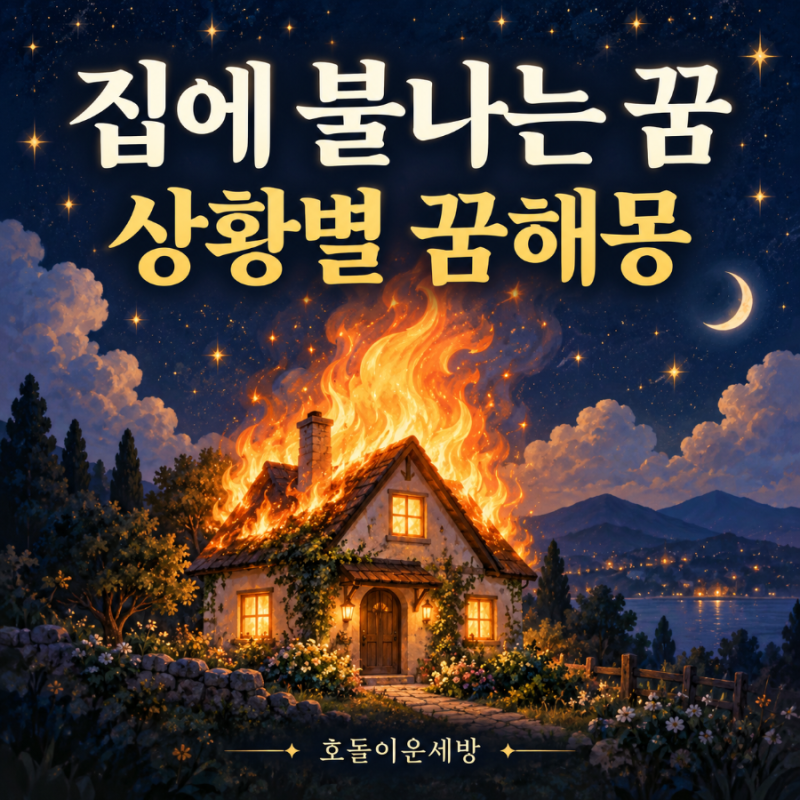 집에 불나는 꿈해몽, 불길이 클수록 길몽일까? 상황별 10가지 풀이
