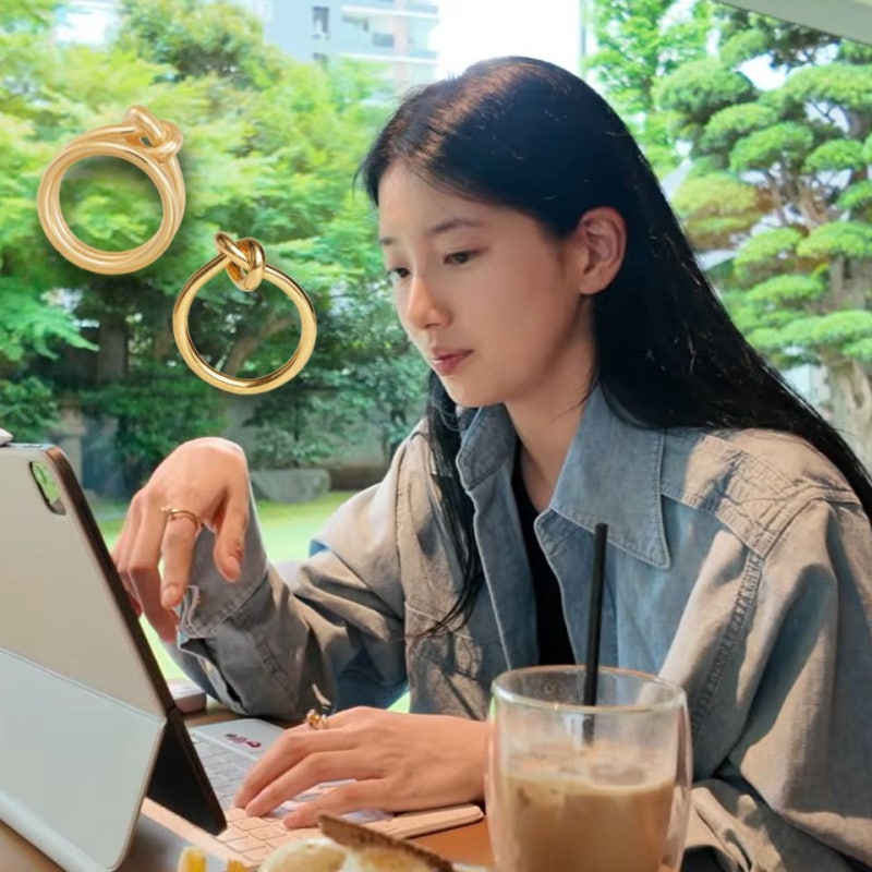 브이로그 내내 손에서 안 뺀 수지 셀린느 반지