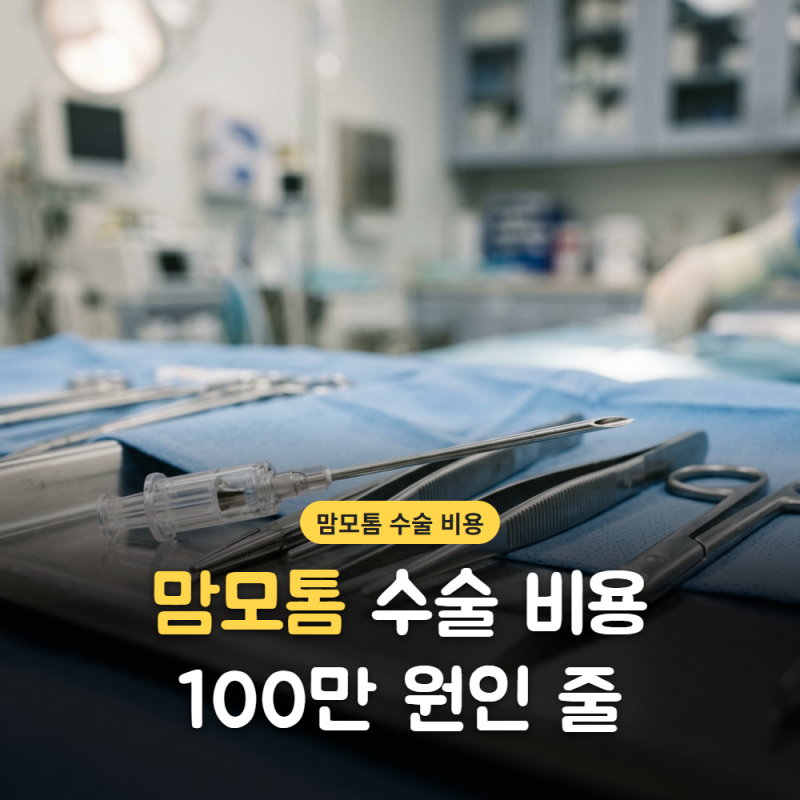맘모톰 수술 비용, 100만 원인 줄 알았는데 추가되는 항목