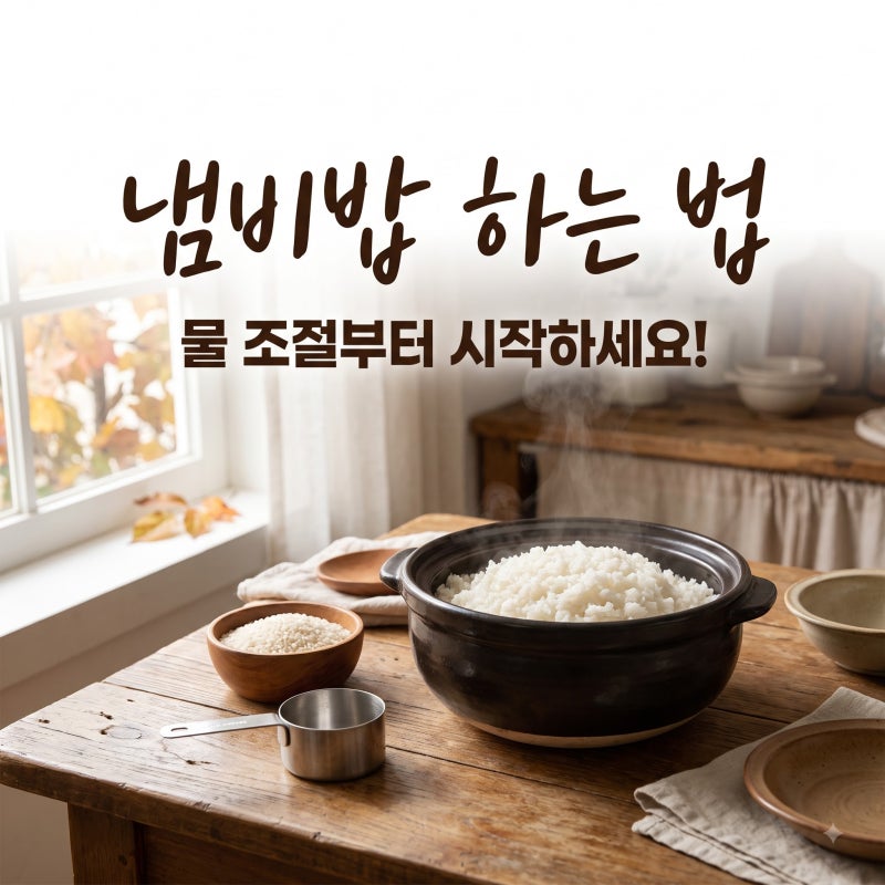냄비밥 하는법, 물양부터 불조절까지 실패 없이