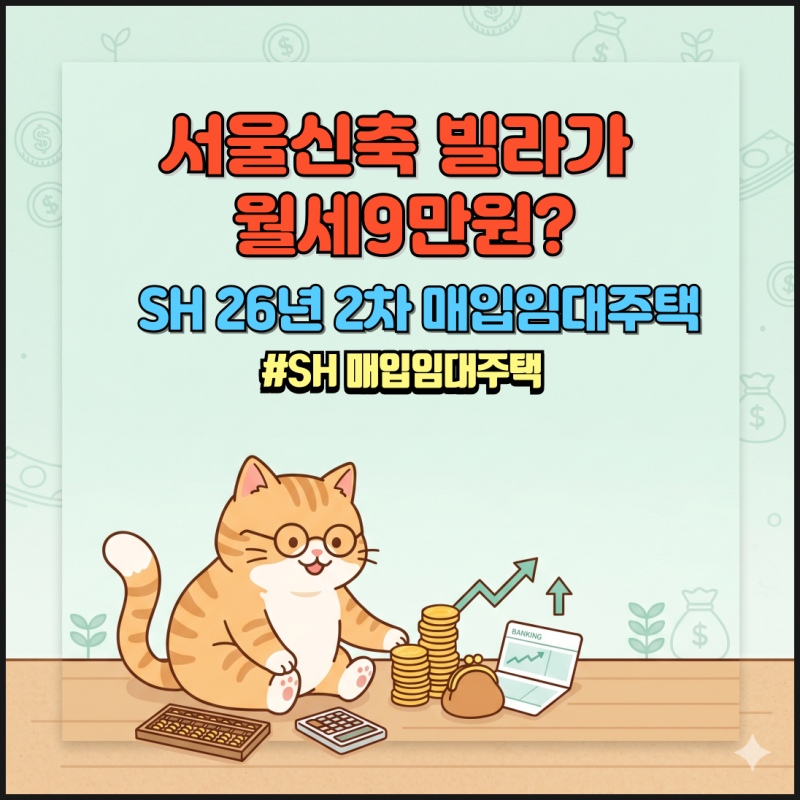 나이·자산·차 안 봄! 연봉 1억 무주택자도 지원하는 ‘100% 추첨제’ SH 매입임대 공고