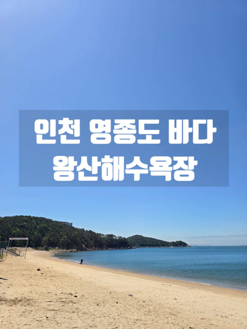 인천 영종도 여행 갈만한곳 왕산해수욕장 바다 주차장.