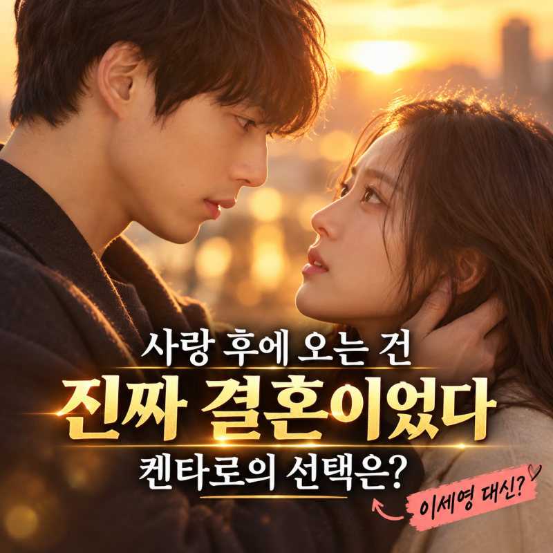 "사랑 후에 오는 건 진짜 결혼이었다" 켄타로가 이세영 대신 선택한 '이 사람'