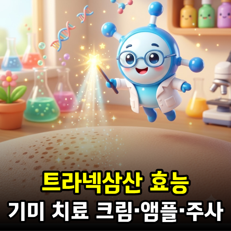 트라넥삼산 효능, 기미 치료와 크림·앰플·주사
